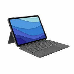 Custodia per iPad + Tastiera Logitech 920-010145 Grigio QWERTY