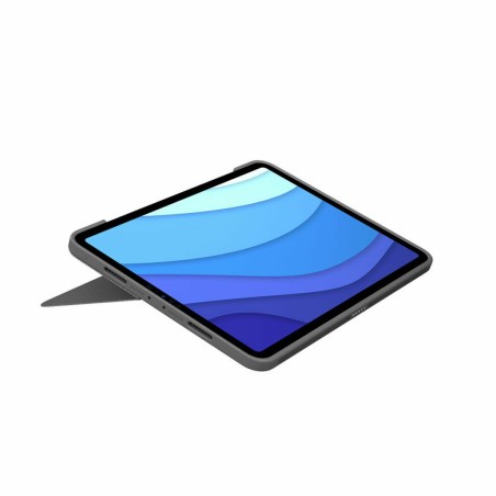 Custodia per iPad + Tastiera Logitech 920-010145 Grigio QWERTY