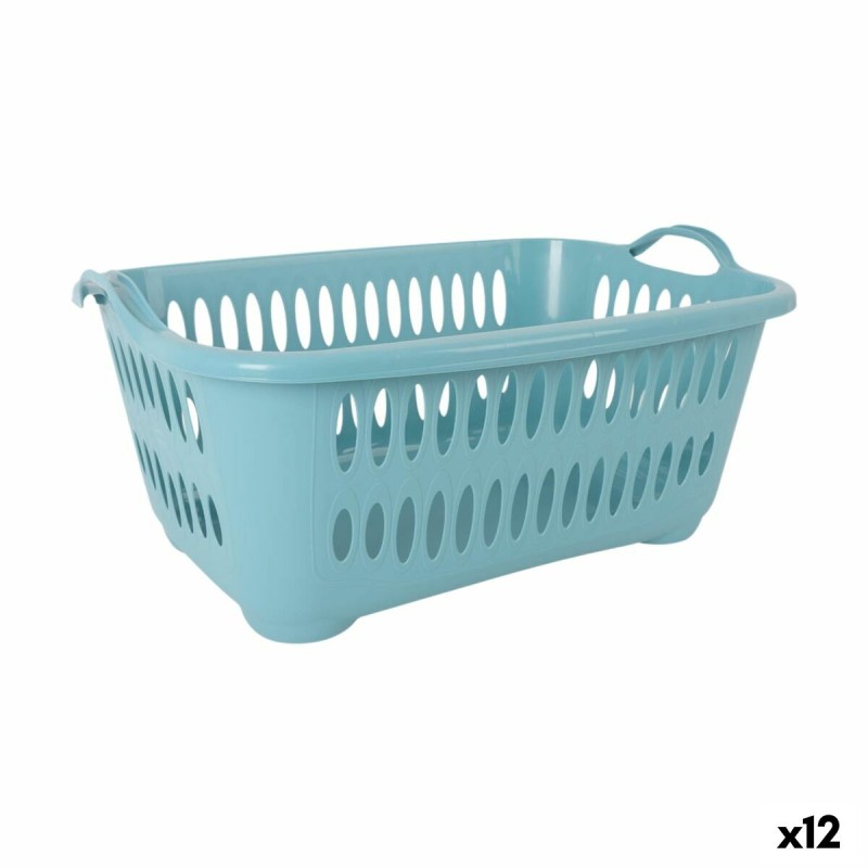 Cesto per i Panni Tontarelli Cover line Azzurro Plastica 62,5 x 44,5 x 27,5 cm (12 Unità) Cesto per i Panni Tontarelli Cover line Azzurro Plastica 62,5 x 44,5 x 27,5 cm (12 Unità)