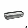 Cestino Multiuso Confortime Nero Metallo 30,5 x 11,5 x 7 cm (8 Unità)