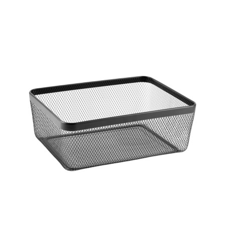Cestino Multiuso Confortime Nero Metallo 30,5 x 40,5 x 15,2 cm (6 Unità)