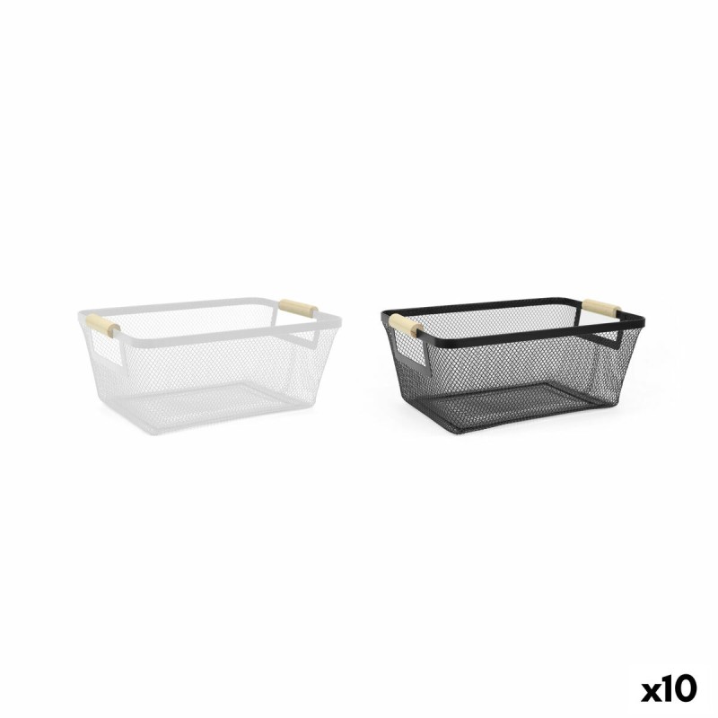 Cestino Multiuso Confortime Metallo 33,2 x 22,6 x 13,5 cm (10 Unità) Cestino Multiuso Confortime Metallo 33,2 x 22,6 x 13,5 cm (10 Unità)