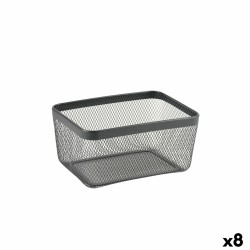 Cestino Multiuso Confortime Nero Metallo 30,5 x 23 x 15,2 cm (8 Unità)