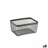 Cestino Multiuso Confortime Nero Metallo 30,5 x 23 x 15,2 cm (8 Unità)