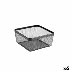 Cestino Multiuso Confortime Nero Metallo 30,5 x 30,5 x 15,2 cm (6 Unità)