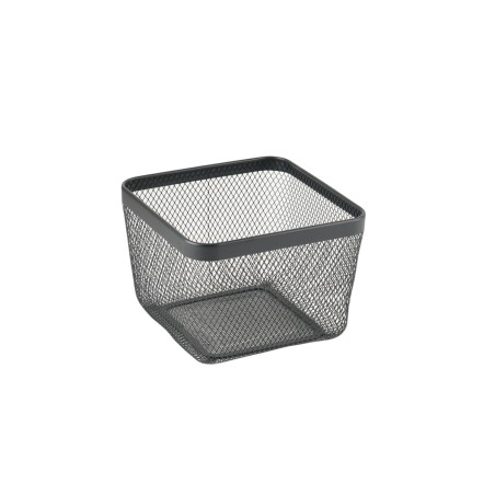 Cestino Multiuso Confortime Nero Metallo 24,5 x 24,5 x 17 cm (8 Unità)