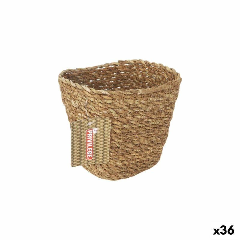 Cestino Multiuso Privilege   Marrone vimini Rettangolare 13 x 10 x 11 cm (36 Unità)
