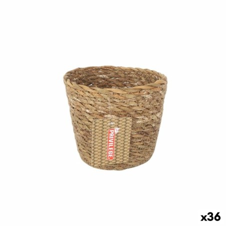 Cestino Multiuso Privilege   Marrone vimini Rotonda ø 12 x 11 cm (36 Unità)