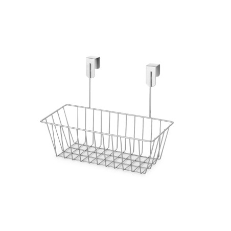 Cestino Multiuso Confortime Grigio Metallo 28 x 15 x 21 cm (12 Unità)
