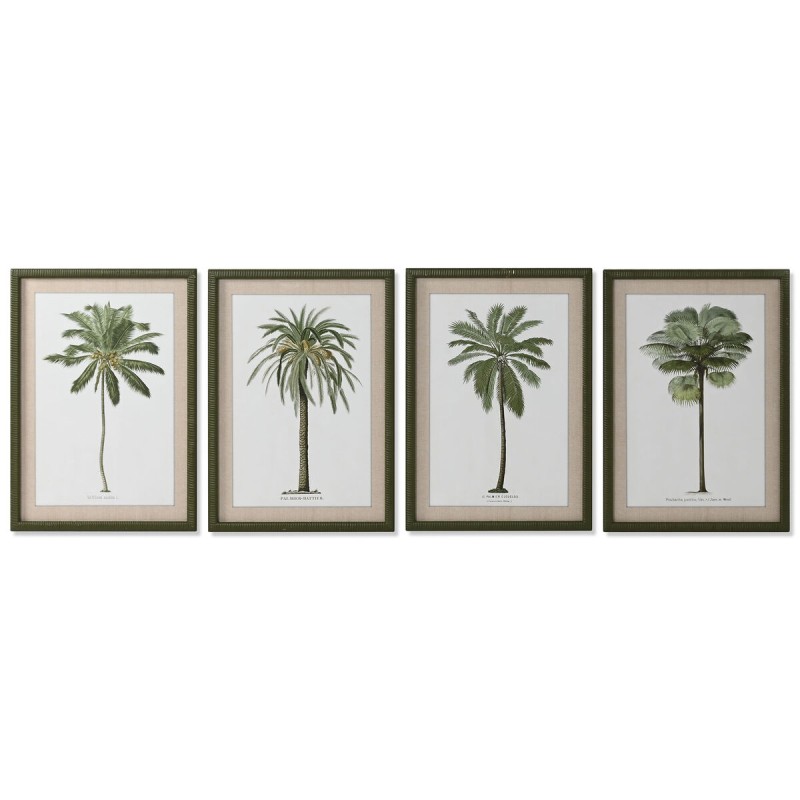 Quadro Home ESPRIT Verde Beige Palme Tropicale 50 x 2,5 x 70 cm (4 Unità) Quadro Home ESPRIT Verde Beige Palme Tropicale 50 x 2,5 x 70 cm (4 Unità)