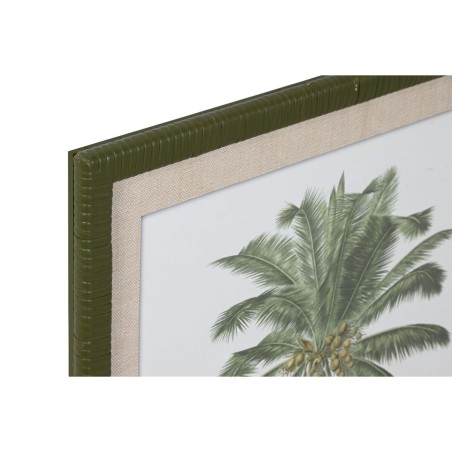 Quadro Home ESPRIT Verde Beige Palme Tropicale 50 x 2,5 x 70 cm (4 Unità)