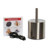 Lampada da tavolo Home ESPRIT Rame Dorato Argentato 8 x 8 x 34 cm (3 Unità)