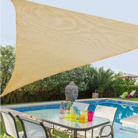 Vela parasole Vela sombreo Verde 500 x 500 x 0,5 cm Tenda