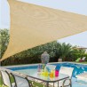 Vela parasole Vela sombreo Verde 500 x 500 x 0,5 cm Tenda