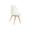 Sedia DKD Home Decor 48 x 55 x 83 cm Bianco polipropilene Faggio