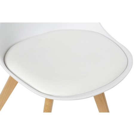 Sedia DKD Home Decor 48 x 55 x 83 cm Bianco polipropilene Faggio