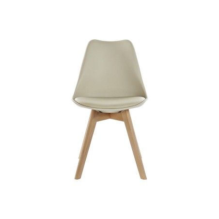 Sedia DKD Home Decor 48 x 54 x 82 cm Beige polipropilene Faggio