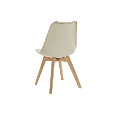 Sedia DKD Home Decor 48 x 54 x 82 cm Beige polipropilene Faggio
