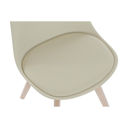 Sedia DKD Home Decor 48 x 54 x 82 cm Beige polipropilene Faggio