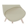 Sedia DKD Home Decor 48 x 54 x 82 cm Beige polipropilene Faggio