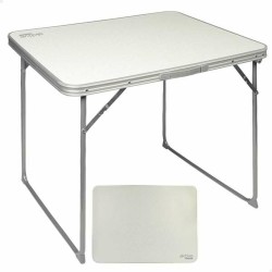 Tavolo Pieghevole Aktive Bianco Acciaio Legno MDF 80 x 60 x 70 cm