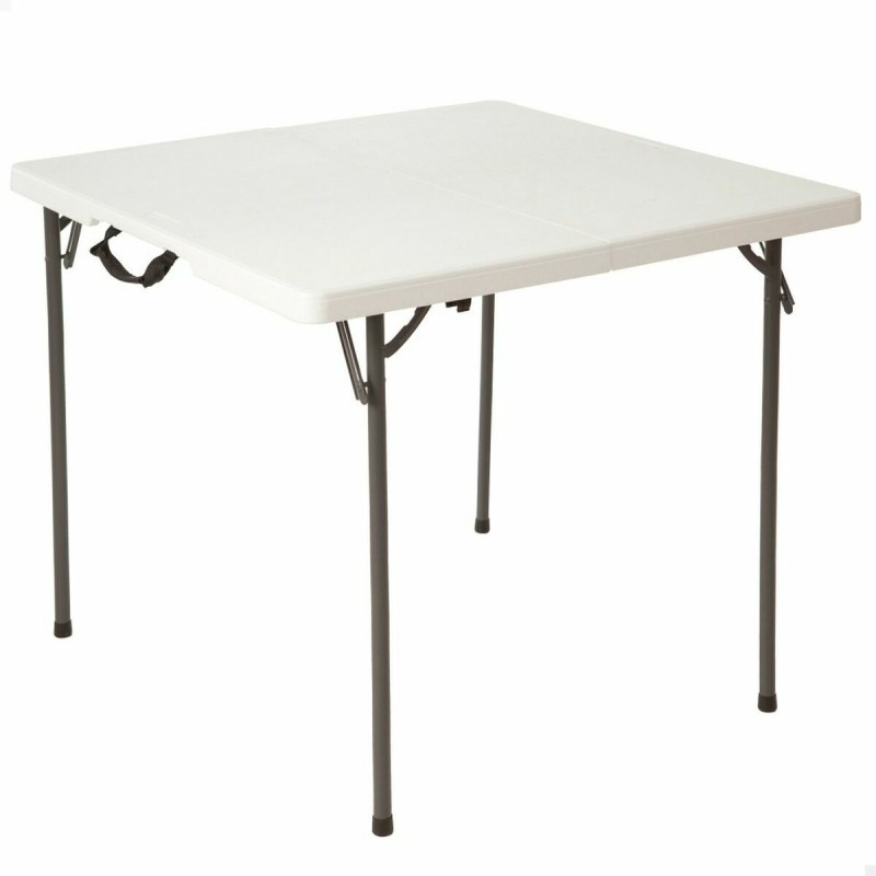 Tavolo Pieghevole Lifetime Bianco Quadrato Acciaio Plastica 86 x 86 x 74 cm Tavolo Pieghevole Lifetime Bianco Quadrato Acciaio Plastica 86 x 86 x 74 cm