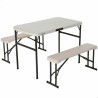 Tavolo con sedie Lifetime Crema 106 x 61 x 74 cm