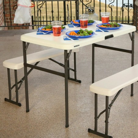 Tavolo con sedie Lifetime Crema 106 x 61 x 74 cm