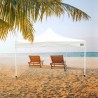 Gazebo Colorbaby Pieghevole Altezza regolabile Acciaio 300 x 300 x 220 cm