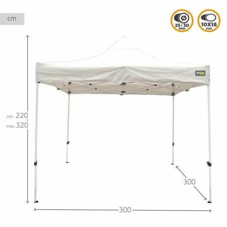 Gazebo Colorbaby Pieghevole Altezza regolabile Acciaio 300 x 300 x 220 cm
