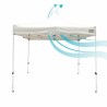 Gazebo Colorbaby Pieghevole Altezza regolabile Acciaio 300 x 300 x 220 cm
