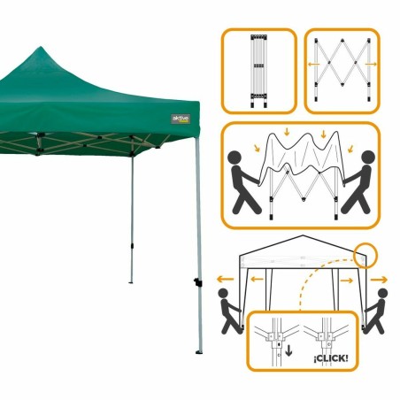 Gazebo Colorbaby Pieghevole Altezza regolabile Acciaio 300 x 300 x 220 cm