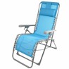 Lettino Aktive Azzurro textilene 160 x 52 x 76 cm