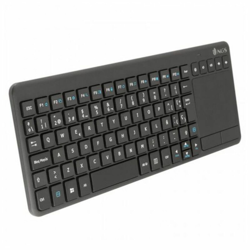 Tastiera Wireless NGS TV Warrior Nero Qwerty in Spagnolo Tastiera Wireless NGS TV Warrior Nero Qwerty in Spagnolo