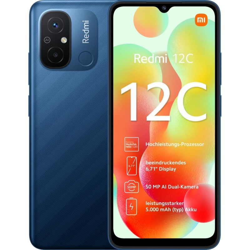 Smartphone Xiaomi REDMI 12C 6,71" Azzurro 128 GB 4 GB RAM Smartphone Xiaomi REDMI 12C 6,71" Azzurro 128 GB 4 GB RAM