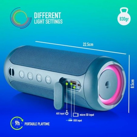 Altoparlante Bluetooth Portatile NGS ROLLERFURIA3BLUE Azzurro 60 W