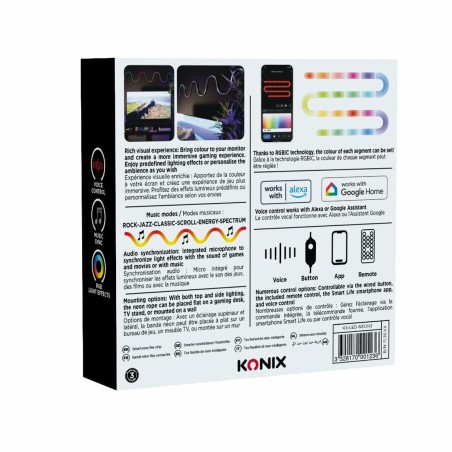 Strisce LED KONIX SMART 3 m Multicolore