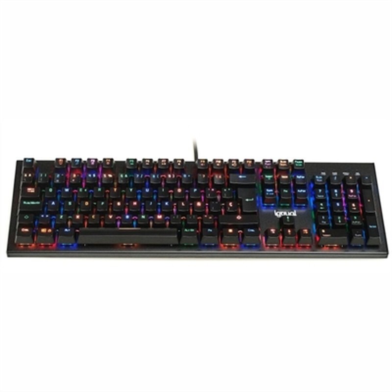 Tastiera iggual OBSIDIAN RGB Nero Qwerty in Spagnolo Tastiera iggual OBSIDIAN RGB Nero Qwerty in Spagnolo