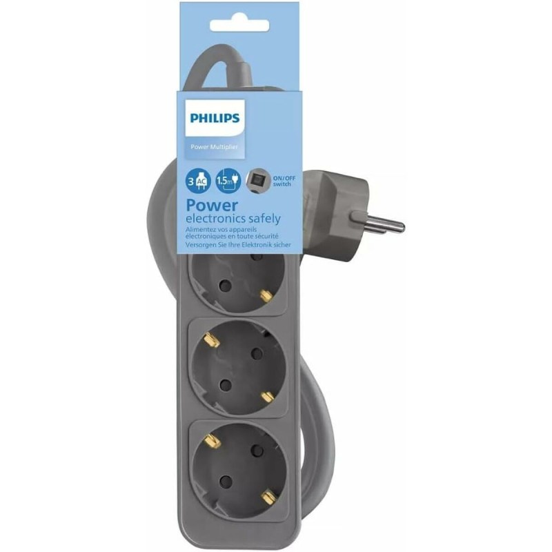 Multipresa con 3 Prese con Interruttore Philips CHP2134G/12 Multipresa con 3 Prese con Interruttore Philips CHP2134G/12