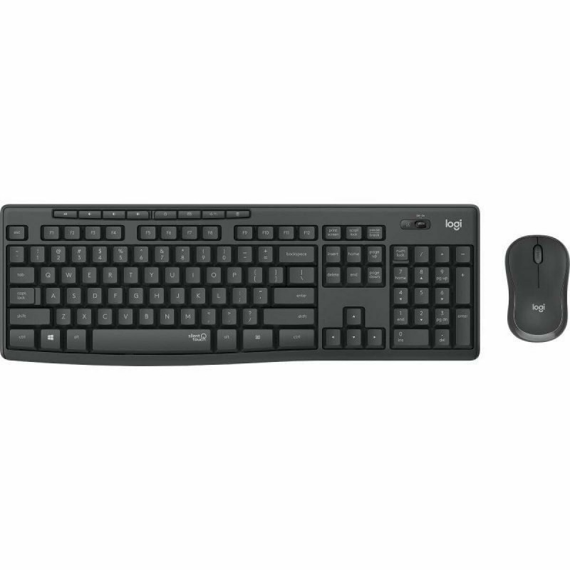 Tastiera e Mouse Wireless Logitech MK295 Nero Qwerty in Spagnolo Tastiera e Mouse Wireless Logitech MK295 Nero Qwerty in Spagnolo