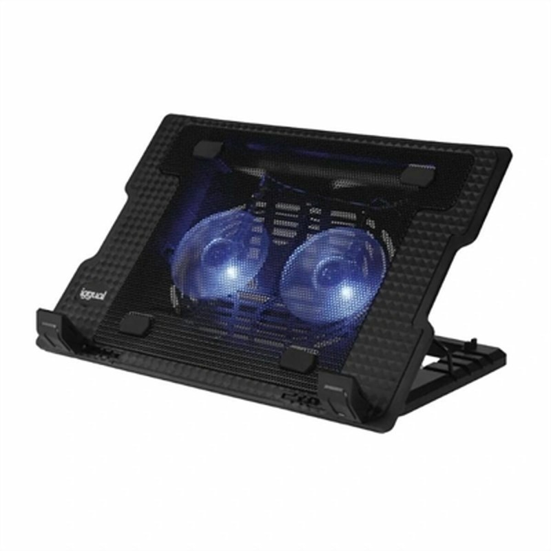 Base di Raffreddamento per PC Portatile iggual IGG319369 Nero Base di Raffreddamento per PC Portatile iggual IGG319369 Nero