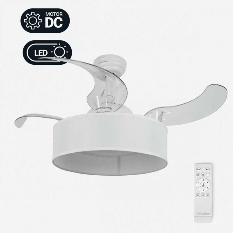 Ventilatore da Soffitto Universal Blue JALOQUE WFW Ø 104 cm Bianco 65 W Ventilatore da Soffitto Universal Blue JALOQUE WFW Ø 104 cm Bianco 65 W