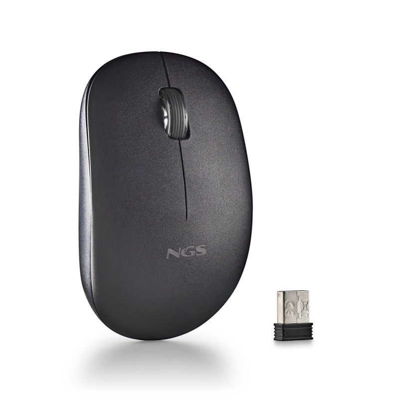 Mouse senza Fili NGS SILENT MOUSE Nero 1000 dpi (1 Unità) Mouse senza Fili NGS SILENT MOUSE Nero 1000 dpi (1 Unità)