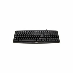 Tastiera iggual QWERTY USB Nero Qwerty in Spagnolo