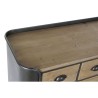 Cassettiera DKD Home Decor Grigio Naturale Metallo Abete Loft 97 x 37 x 79 cm