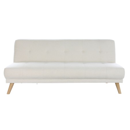 Divano Letto DKD Home Decor 172 x 80 x 76 cm Crema Legno d'albero della gomma Moderno Scandi