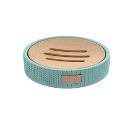 Portasapone DKD Home Decor 11 x 11 x 2,5 cm Cemento Verde