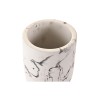Bicchiere DKD Home Decor Bianco Nero Cemento 7 X 7 X 9,5 CM