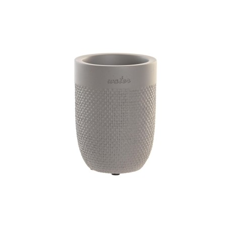 Bicchiere DKD Home Decor Grigio Cemento 8 x 8 x 10,5 cm