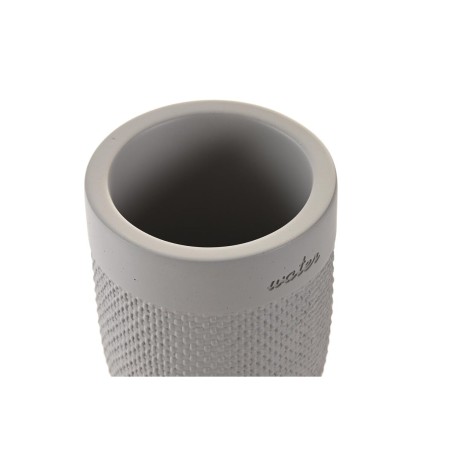 Bicchiere DKD Home Decor Grigio Cemento 8 x 8 x 10,5 cm